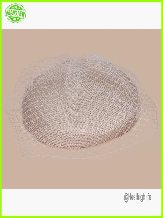 Women\'s Pill Box Fascinator Hat with Veil for Formal Events Church Derby main image 4
